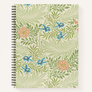 William Morris Larkspur Floral Pattern Notebook