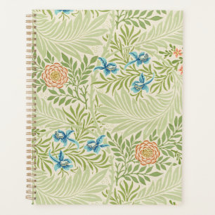 William Morris Larkspur Floral Pattern Planner