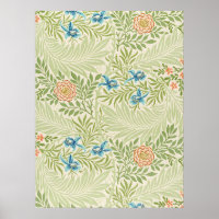 William Morris Larkspur Floral Pattern