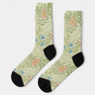 William Morris Larkspur Floral Pattern Socks
