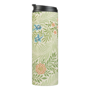 William Morris Larkspur Floral Pattern Thermal Tumbler