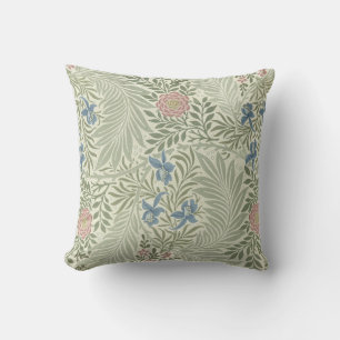 William Morris Larkspur Floral Wallpaper Cushion