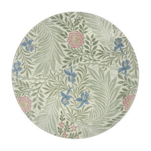 William Morris Larkspur Floral Wallpaper Cutting Board