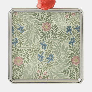 William Morris Larkspur Floral Wallpaper Metal Ornament