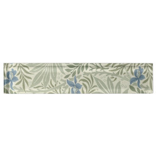 William Morris Larkspur Floral Wallpaper Nameplate