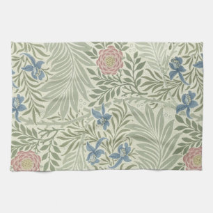 William Morris Larkspur Floral Wallpaper Tea Towel