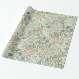 William Morris Larkspur Floral Wallpaper Wrapping Paper