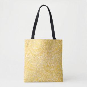 William Morris - Larkspur Leaves & Flower Pattern Tote Bag