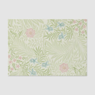 William Morris - Larkspur - Pink Flowers & Leaves Tissue Paper