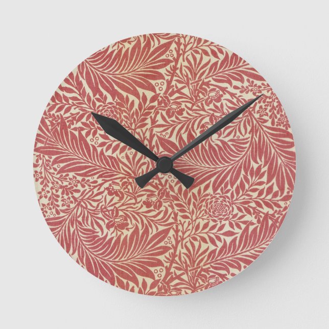 William Morris Larkspur Round Clock (Front)
