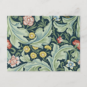William Morris - Leicester vintage floral design Postcard