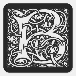 William Morris Letter ‘B’ - Sticker