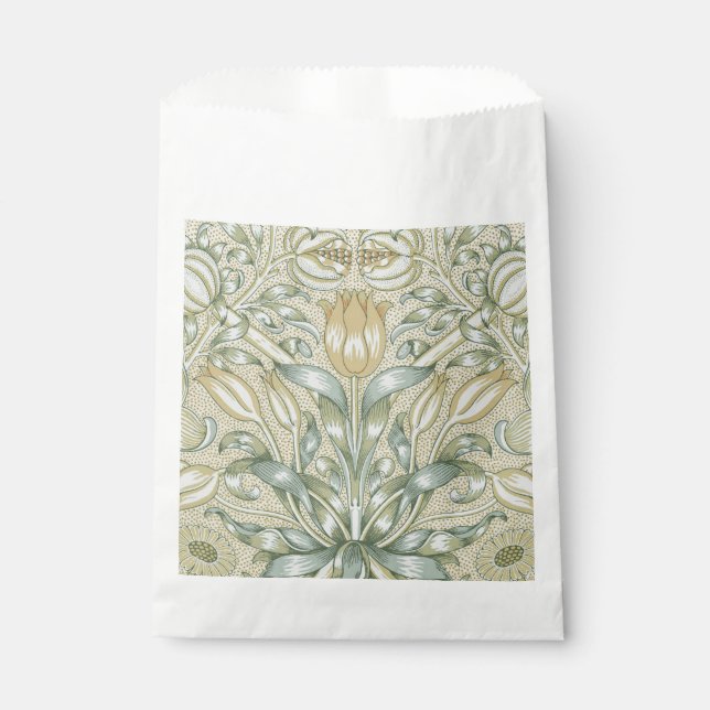 William Morris Lily and Pomegranate Flower Classic Favour Bag (Front)