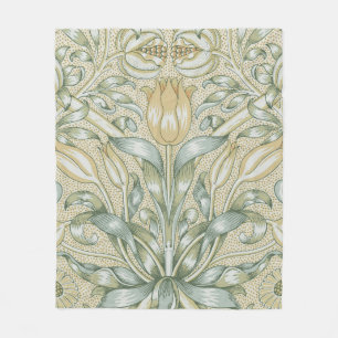 William Morris Lily and Pomegranate Flower Classic Fleece Blanket