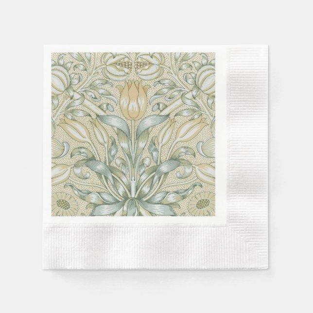William Morris Lily and Pomegranate Flower Classic Napkin (Front)