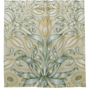 William Morris Lily and Pomegranate Flower Classic Shower Curtain
