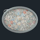 William Morris Lily Art Nouveau Belt Buckle<br><div class="desc">William Morris Lily Pattern Design. William Morris was an English textile designer, artist, writer, and socialist associated with the Pre-Raphaelite Brotherhood and British Arts and Crafts Movement. He founded a design firm in partnership with the artist Edward Burne-Jones, and the poet and artist Dante Gabriel Rossetti. This beautiful Art Nouveau...</div>