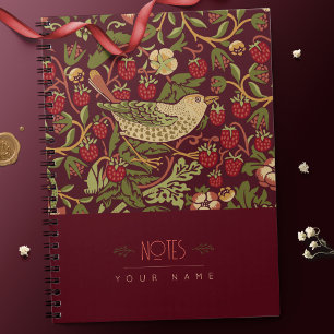 William Morris Lily Art Nouveau Floral Pattern Not Notebook