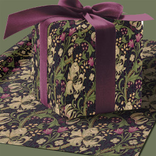 William Morris Lily Art Nouveau Floral Pattern Wrapping Paper