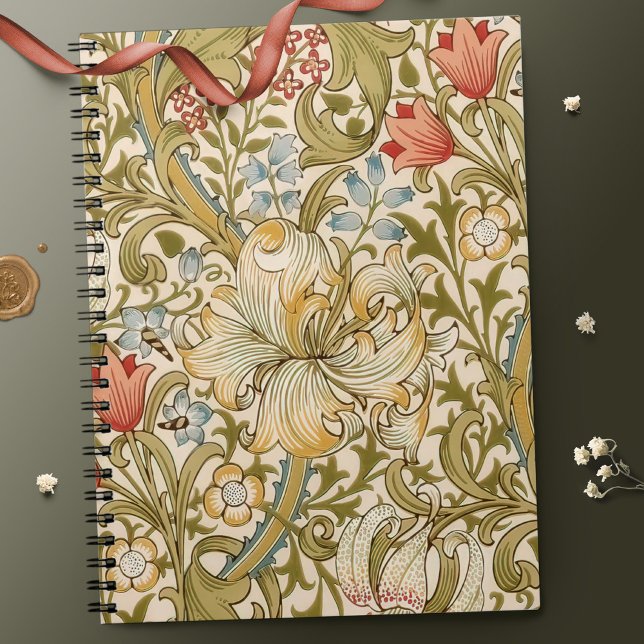William Morris Lily Art Nouveau Notebook (Creator Uploaded)