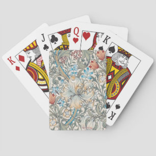 William Morris Lily Art Nouveau Playing Cards