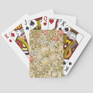William Morris Lily Art Nouveau Playing Cards