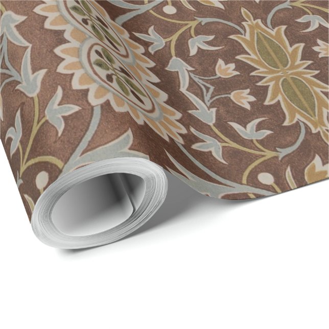 William Morris Little Flower Carpet Wrapping Paper (Roll Corner)