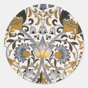 William Morris Lodden floral flower Classic Round Sticker