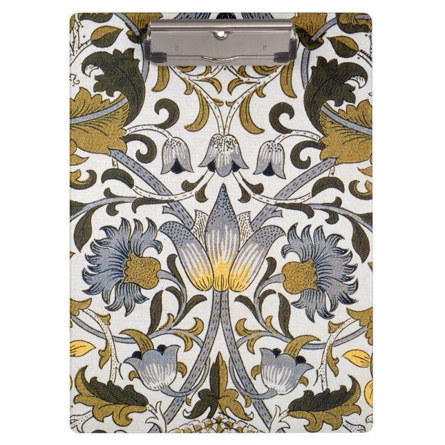 William Morris Lodden floral flower Clipboard (Front)