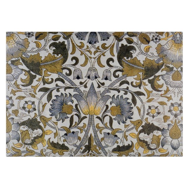 William Morris Lodden floral flower Cutting Board (Front)