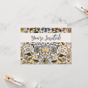 William Morris Lodden floral flower Invitation