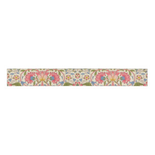 William Morris Lodden floral flower wallpaper  Grosgrain Ribbon