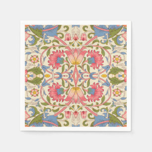 William Morris Lodden floral flower wallpaper  Napkin