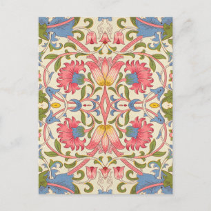 William Morris Lodden floral flower wallpaper  Postcard