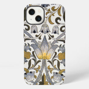 William Morris Lodden Floral Pattern: Blue Gold iPhone 13 Case