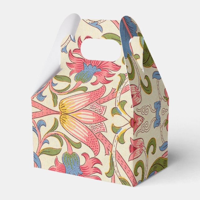 William Morris Lodden Floral Pattern Pastel  Favour Box (Front Side)
