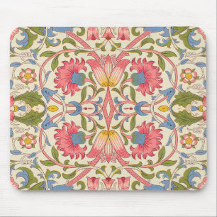 William Morris Lodden Floral Pattern Pastel Mouse Pad