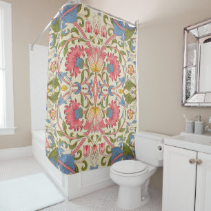William Morris Lodden Floral Pattern Pastel  Shower Curtain