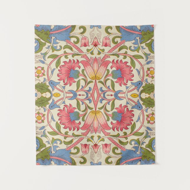 William Morris Lodden Floral Pattern Pastel  Tapestry (Front)
