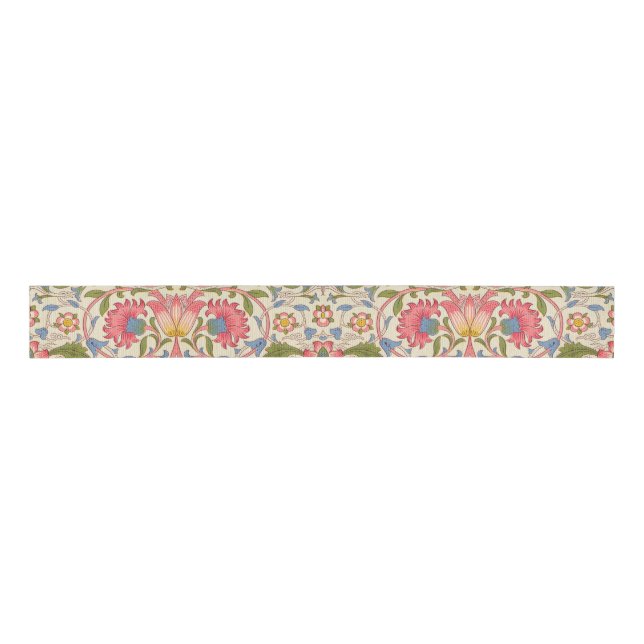 William Morris Lodden Spring Wallpaper Art  Grosgrain Ribbon (Front)