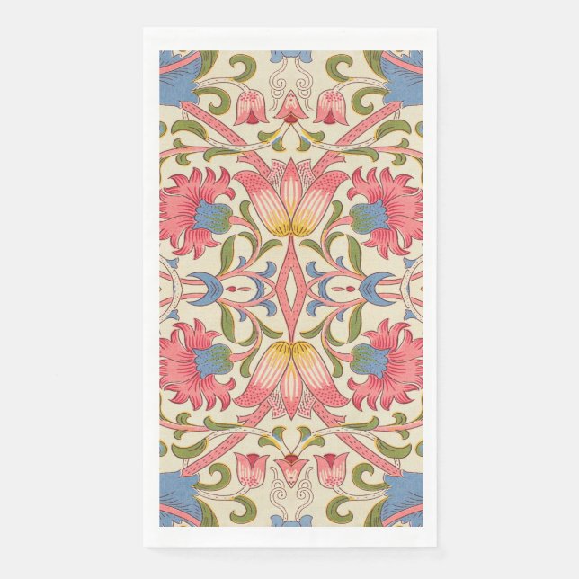 William Morris Lodden Spring Wallpaper Art  Napkin (Front)