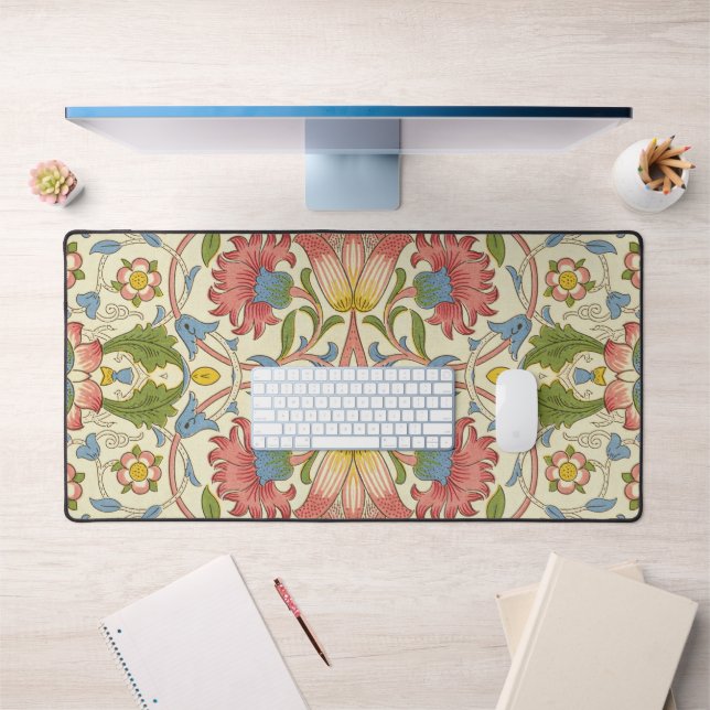 William Morris Loddon Blossom Floral Patterns Desk Mat (Office 1)