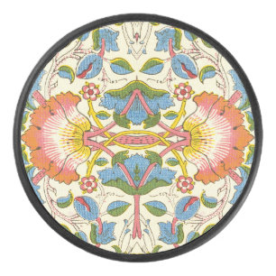 William Morris Loddon Blossom Floral Patterns Hockey Puck