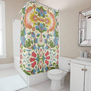 William Morris Loddon Blossom Floral Patterns Shower Curtain