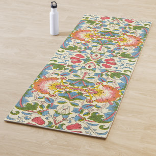 William Morris Loddon Blossom Floral Patterns Yoga Mat