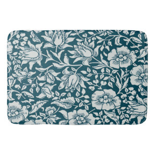 William Morris Mallow Floral Vintage Design Bath Mat