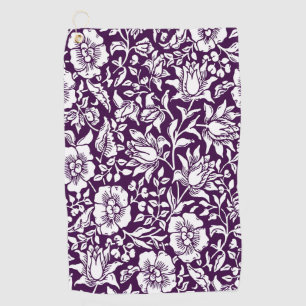 William Morris Mallow Floral Vintage Design Golf Towel