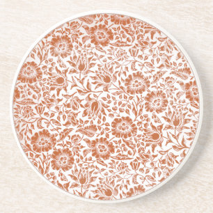 William Morris Mallow Floral Wallpaper Design Coaster