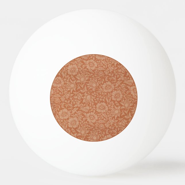 William Morris Mallow Floral Wallpaper Design Ping Pong Ball (Front)