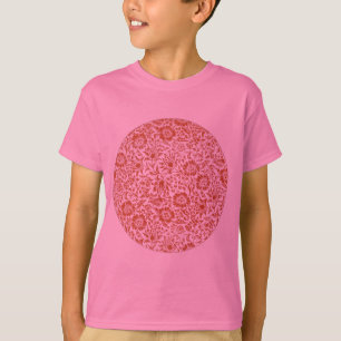 William Morris Mallow Floral Wallpaper Design T-Shirt